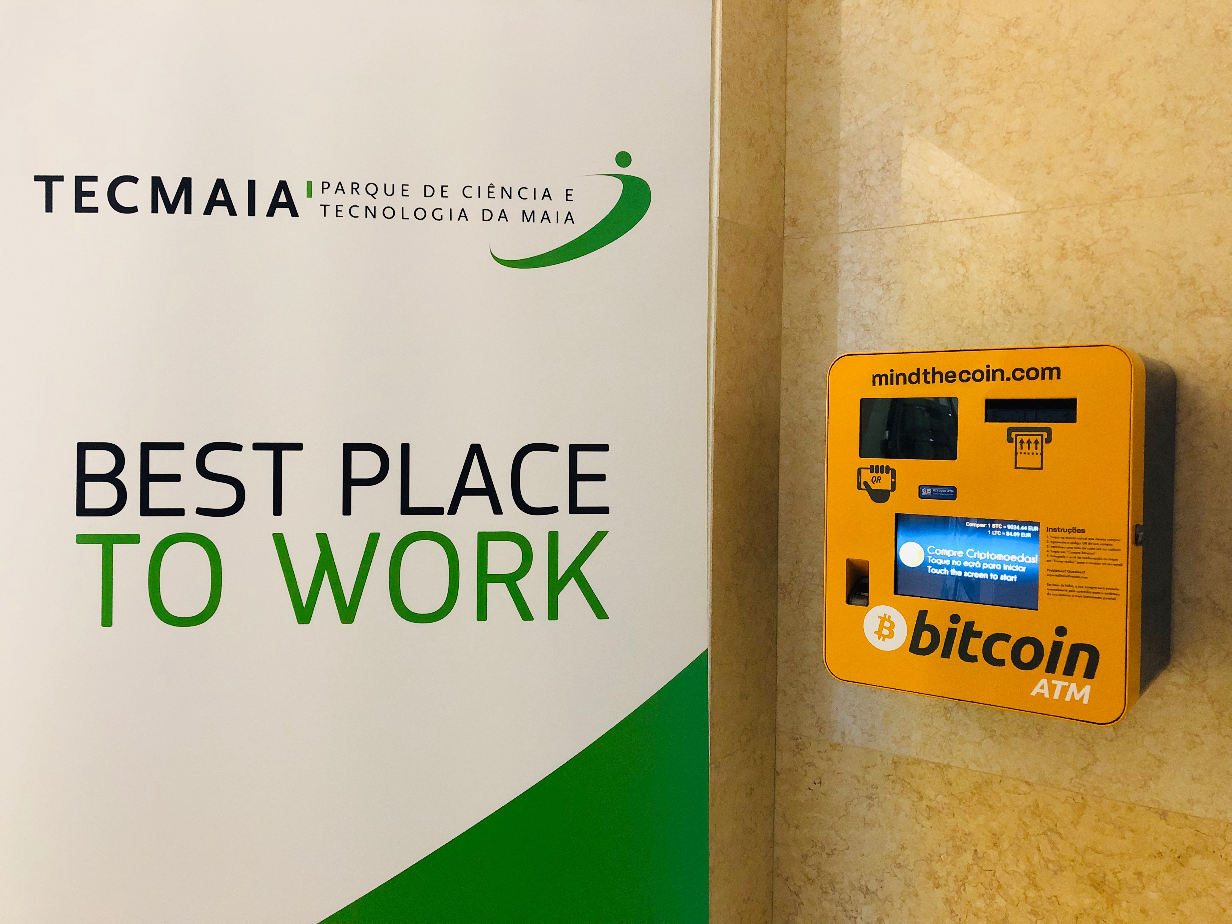 TECMAIA acolhe primeiro ATM de Criptomoedas do Grande Porto